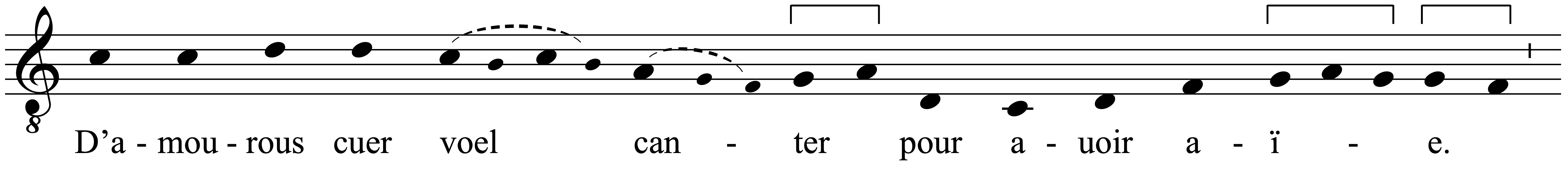 Work musical notation